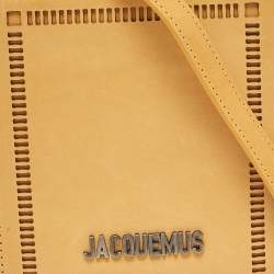 Jacquemus Mustard Leather Le Gadjo Strap Wallet