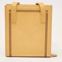 Jacquemus Mustard Leather Le Gadjo Strap Wallet