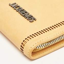 Jacquemus Mustard Leather Le Gadjo Strap Wallet