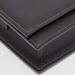 Jacquemus Black Leather Le Bambino Homme Bag