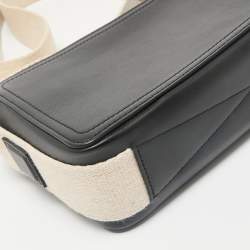 Jacquemus Black Leather Horizontal Le Cuerda Messenger Bag