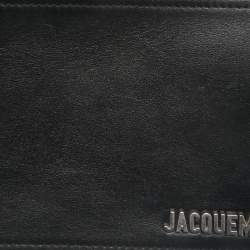 Jacquemus Black Leather Horizontal Le Cuerda Messenger Bag