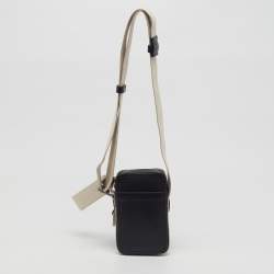 Pre Owned Jacquemus Le Cuerda Black Leather Vertical Crossbody Bag