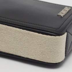 Pre Owned Jacquemus Le Cuerda Black Leather Vertical Crossbody Bag