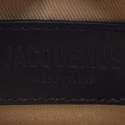 Pre Owned Jacquemus Le Cuerda Black Leather Vertical Crossbody Bag