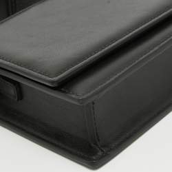 Jacquemus Black Leather Le Bambino Homme Bag