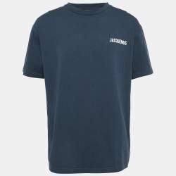 Pre Owned Jacquemus Blue Cotton Crew Neck T-Shirt XXL