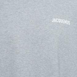 Jacquemus Grey Cotton Knit Crew Neck T-Shirt XL