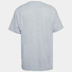 Jacquemus Grey Cotton Knit Crew Neck T-Shirt XL