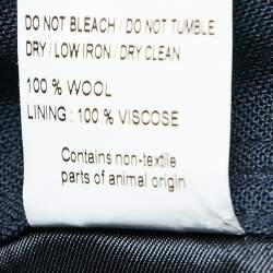 Jacquemus Navy Blue Wool Straight Leg Le Meunier Trousers M
