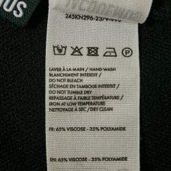 Jacquemus Black Knit Logo Detail Polo T-Shirt XS