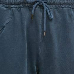 Jacquemus Navy Blue Logo Embroidered Cotton Knit Trackpants L