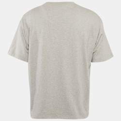 Pre Owned Jacquemus Grey Cotton Crew Neck T-Shirt XXL