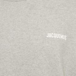 Pre Owned Jacquemus Grey Cotton Crew Neck T-Shirt XXL