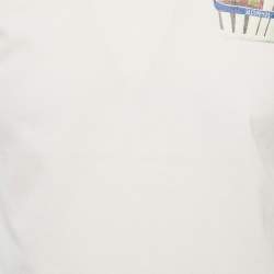 Pre Owned جاكيموس قميص جيرسي بتصميم أزهار وردي على الرقبة مقاس صغير جداً