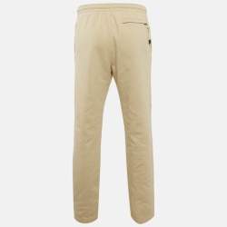 Pre Owned بنطلون جاكيموس بيج بشعار قطن مقاس كبير