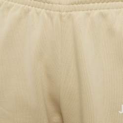 Pre Owned بنطلون جاكيموس بيج بشعار قطن مقاس كبير