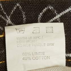 Pre Owned Jacquemus Yellow Flowers Print Linen Blend La Chemise Jean Shirt XL