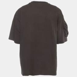 Pre Owned Jacquemus Brown Jersey Oversized Utility T-Shirt XXL