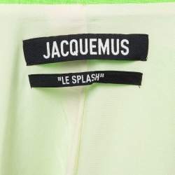 Jacquemus Neon Green Silk Blend La Veste Blazer S