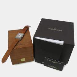 Jaeger LeCoultre White Stainless Skill Reverso Duoface Q3848423 Manual Winding Men's Wristwatch 47mm