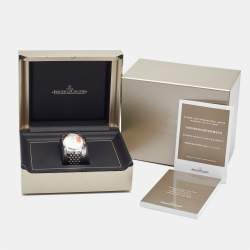 Jaeger LeCoultre Silver Stainless Steel Master Grande Ultra Thin 174.8.90.S Men's Wristwatch 40 mm