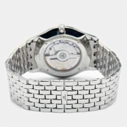 Jaeger LeCoultre Silver Stainless Steel Master Grande Ultra Thin 174.8.90.S Men's Wristwatch 40 mm