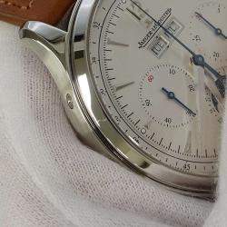Jaeger LeCoultre Silver Stainless Steel Master Control Collection Q4138420 Automatic Men's Wristwatch 40 mm