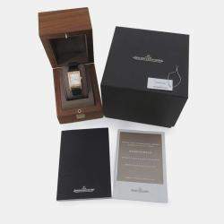 Jaeger LeCoultre Silver 18k Rose Gold Reverso Tribute Q7132521 Manual Winding 27 mm 