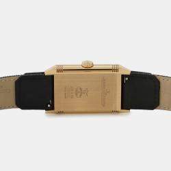 Jaeger LeCoultre Silver 18k Rose Gold Reverso Tribute Q7132521 Manual Winding 27 mm 