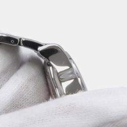 Jaeger LeCoultre Black Stainless Steel Master Compressor Automatic Men's Wristwatch 37 mm