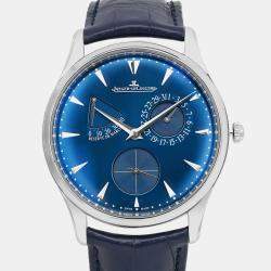 Jaeger LeCoultre Blue Stainless Steel Reserve de Marche Q1378480 Automatic Men's Wristwatch 39 mm