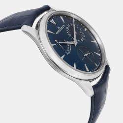 Jaeger LeCoultre Blue Stainless Steel Reserve de Marche Q1378480 Automatic Men's Wristwatch 39 mm
