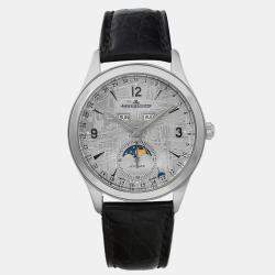Jaeger LeCoultre Meteorite Stainless Steel Master Calender Q1558421 Automatic Men's Wristwatch 39 mm