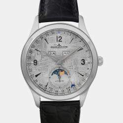 Jaeger LeCoultre Meteorite Stainless Steel Master Calender Q1558421 Automatic Men's Wristwatch 39 mm