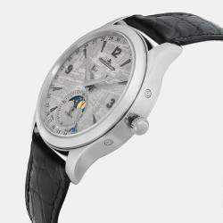 Jaeger LeCoultre Meteorite Stainless Steel Master Calender Q1558421 Automatic Men's Wristwatch 39 mm
