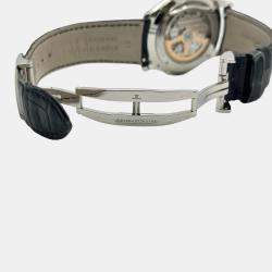 Pre Owned Jaeger-LeCoultre Master Ultra Thin Moonphase Q1368430 Automatic Silver Stainless Steel Men's Wristwatch 39 mm