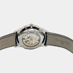 Pre Owned Jaeger-LeCoultre Master Ultra Thin Moonphase Q1368430 Automatic Silver Stainless Steel Men's Wristwatch 39 mm