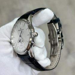 Pre Owned Jaeger-LeCoultre Master Ultra Thin Moonphase Q1368430 Automatic Silver Stainless Steel Men's Wristwatch 39 mm