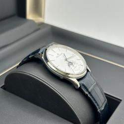 Pre Owned Jaeger-LeCoultre Master Ultra Thin Moonphase Q1368430 Automatic Silver Stainless Steel Men's Wristwatch 39 mm