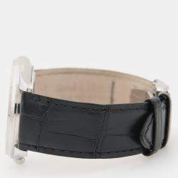 Pre Owned Jaeger-LeCoultre Master Ultra Thin Moonphase Q1368420 Automatic Stainless Steel Men's Wristwatch 39 mm