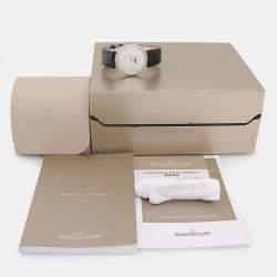 Pre Owned Jaeger-LeCoultre Master Ultra Thin Moonphase Q1368420 Automatic Stainless Steel Men's Wristwatch 39 mm