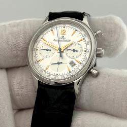 Pre Owned Jaeger-LeCoultre Master Control 145.8.31 Quartz Silver Dial Stainless Steel Men's Wristwatch 34 mm