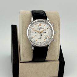 Pre Owned Jaeger-LeCoultre Master Control 145.8.31 Quartz Silver Dial Stainless Steel Men's Wristwatch 34 mm