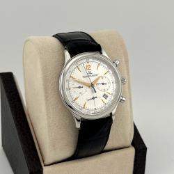 Pre Owned Jaeger-LeCoultre Master Control 145.8.31 Quartz Silver Dial Stainless Steel Men's Wristwatch 34 mm