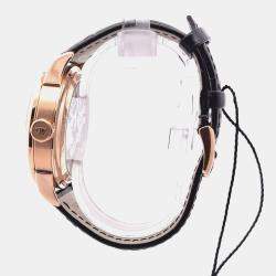 Pre Owned Jaeger LeCoultre Duometre Quantieme Lunaire Q6042521 18K Rose Gold Manual Winding Silver Men's Wristwatch 40.5mm