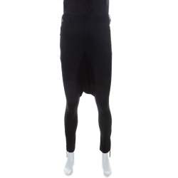 Jean Paul Gaultier Black Stretch Jodhpur Trousers S