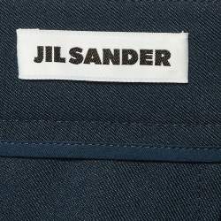 Pre Owned شورت جيل ساندر جبردين أخضر زيتوني بحزام مقاس متوسط (ميديم)