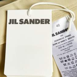 مملوكة مسبقًا شورت جيل ساندر جبردين بيج واسعة الساق بحزام مقاس متوسط (ميديم)