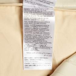 Pre Owned Jil Sander Cream Wool Belted Shorts M/Waist 34"